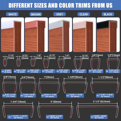 Clear Rubber Edge Trim (10 Foot)