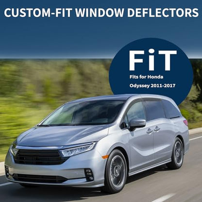 4PCS Rain Guards Fit for Honda Odyssey 2011