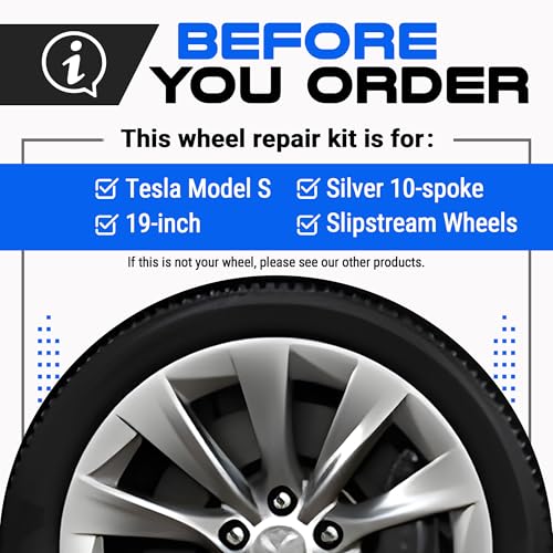 Premium Tesla Wheel Curb Rash Repair Kit for Model S 19