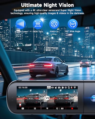 4K 3 Channel Dash Cam
