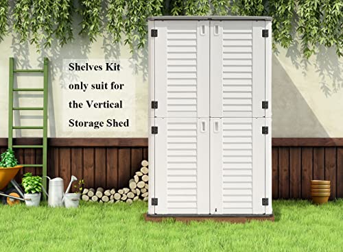 Metal Laminate Shelving Kit for Kinying Vertical Storage Cabinet (5 Count)