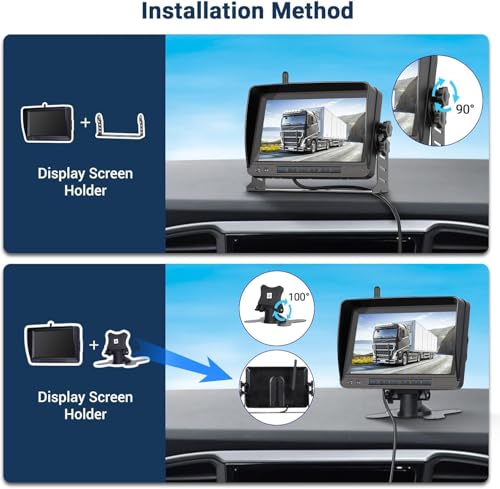 7 Inch Wireless Backup Camera Trucks IP68 Waterproof