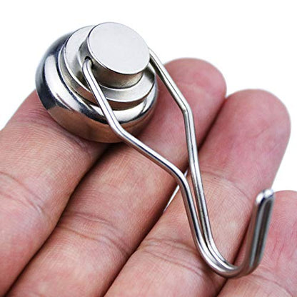 Magnetic Hooks Heavy Duty 80LB+ Swivel Swing Strong Magnet Hook (10 Count)