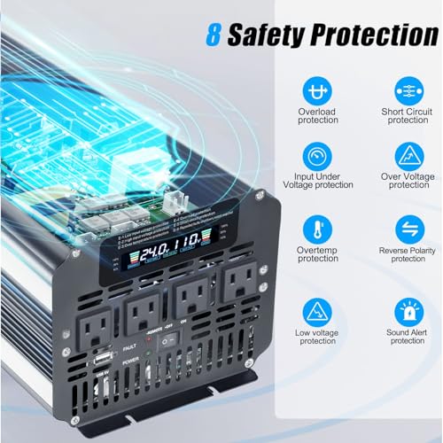 4000 Watt Power Inverter 24V DC to 110V