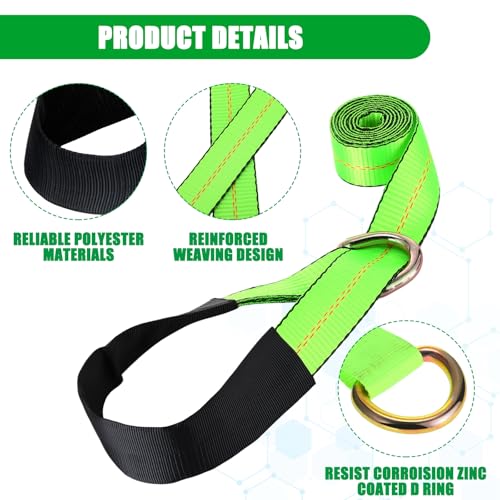 8 Pack Lasso Tow Truck Straps with D Ring 11 (8 Count)