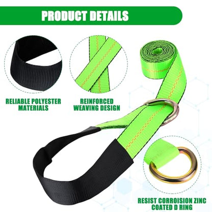 8 Pack Lasso Tow Truck Straps with D Ring 11 (8 Count)