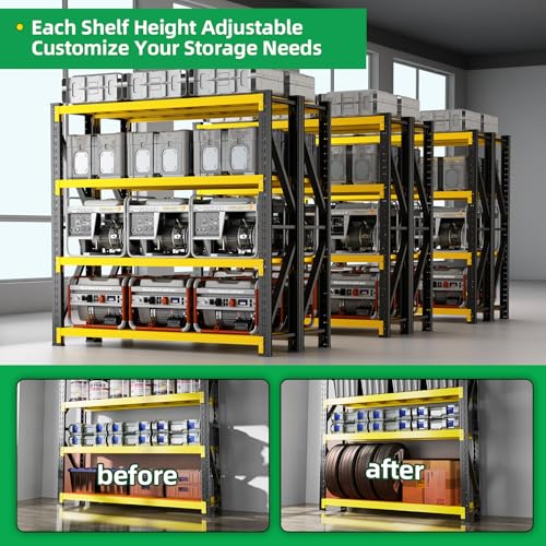3000LBS Heavy Duty Storage Shelves (4 Count)