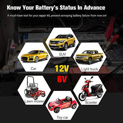 KW650 6V 12V Car Battery Tester