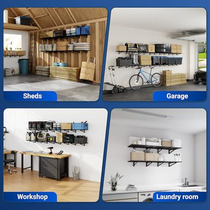 2 Pack 2x6ft Garage Shelving 24 (2 Count)