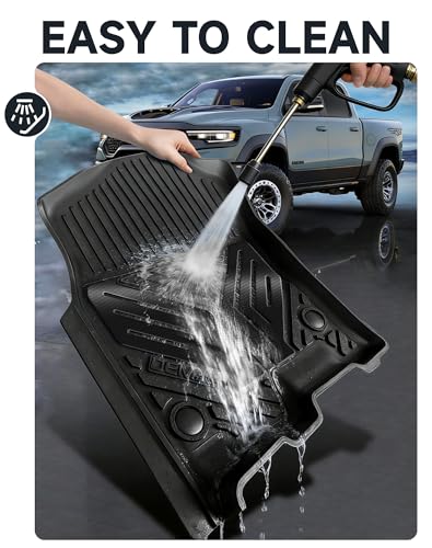 Premium Color TPE Floor Mats for Ram 1500 Crew Cab 2019