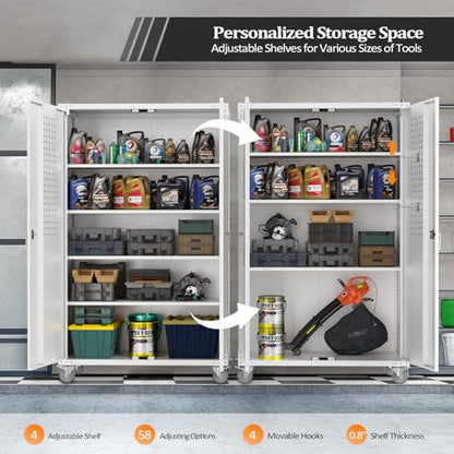 Upgraded Wide & Deep Garage Storage Cabinet