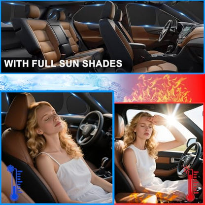 8pcs Thicken Full Sun Shades for Toyota Sienna 2021 (8 Count)
