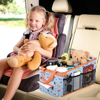 Backseat Car Organizer Car Caddy Passenger Seat Organizer for Kids
