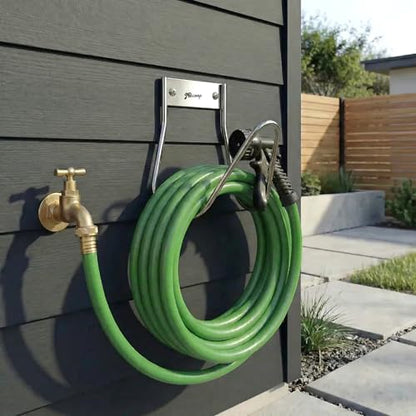 Garden Hose Holder Stainless Steel Small Wall Mount Garden Hose Hook