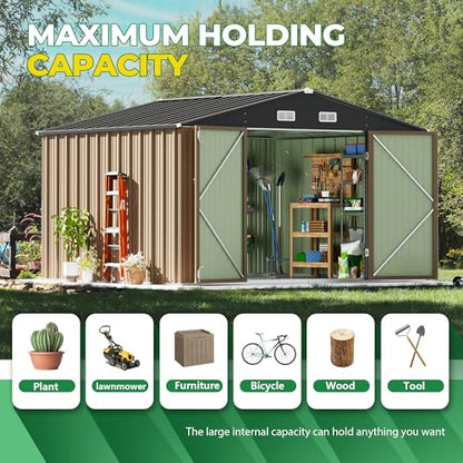 10x10 FT Outdoor Storage Shed