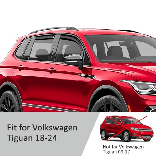 in Channel Extra Durable Rain Guards for Volkswagen Tiguan 2018