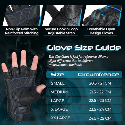 Motorcycle Gloves Men's Leather Motorbike Gloves Touchscreen Function