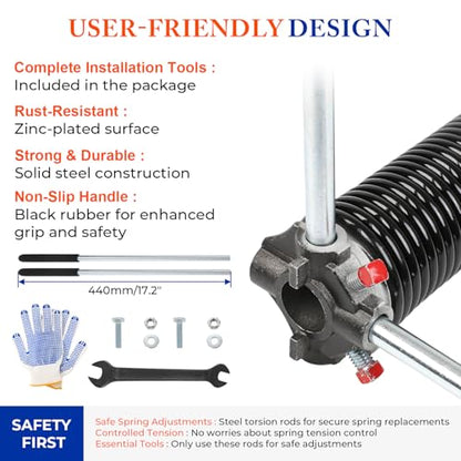 Garage Door Torsion Springs Pair (2 Count)
