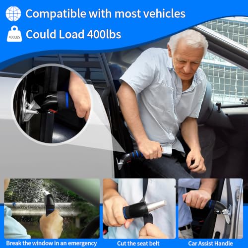 2Pack Car Door Handle for Elderly Car Handle Assist Support Multifunction for Seniors and Handicapped (2 Count)