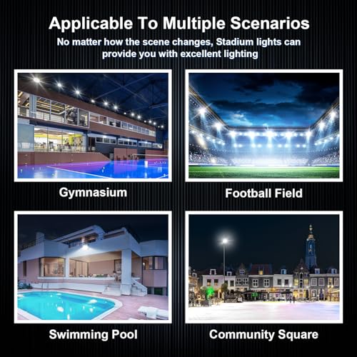 360W 2 Pack LED Stadium Light Commercial Lighting for Field Arena (2 Count)