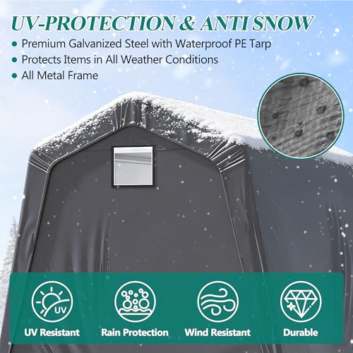 8' x 14' Outdoor Storage Shelter Shed