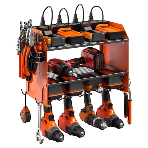 Wall Mount Modular Tool Charging Organizer (7.9 Count)