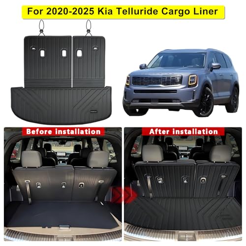 Cargo Liner with Backrest Mats for 2020
