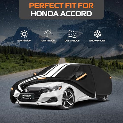 Honda Accord Car Cover Waterproof All Weather for Automobiles