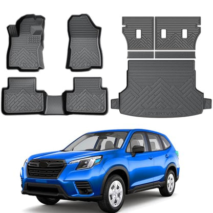 Floor Mats Cargo Mat Set for Subaru Forester 2025 (8 Count)
