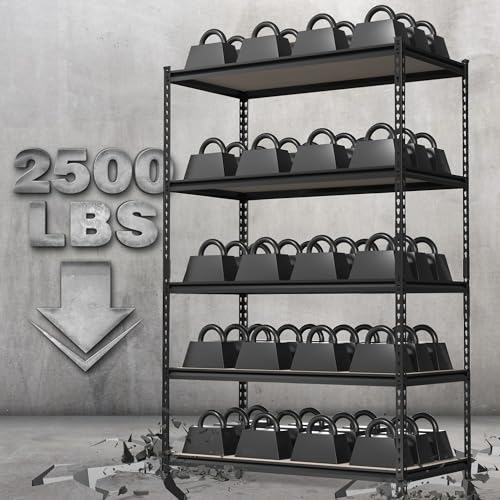 Metal Shelving with Particle Board