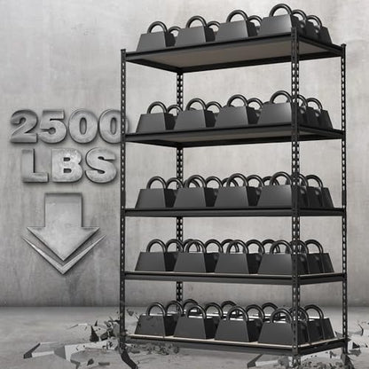 Metal Shelving with Particle Board
