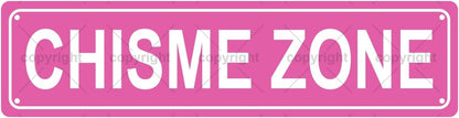 CHISME ZONE Space Metal Tin Street Sign Bar Cafe Garage Cave Home Room Wall Bathroom Farmhouse Garden Porch Patio Decor, 16 x 4 Inch