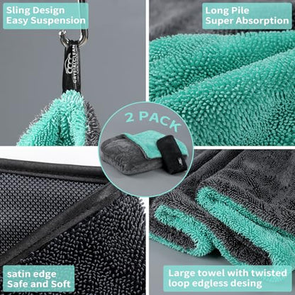 Crystal Clean 1300 GSM Car Drying Towel