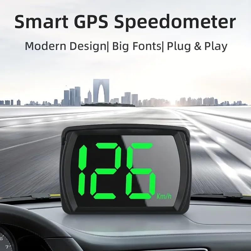 Heads Up Display for Cars HUD GPS Speedometer MPH with QC3.0 Fast Charger & Stable Silicone Pads