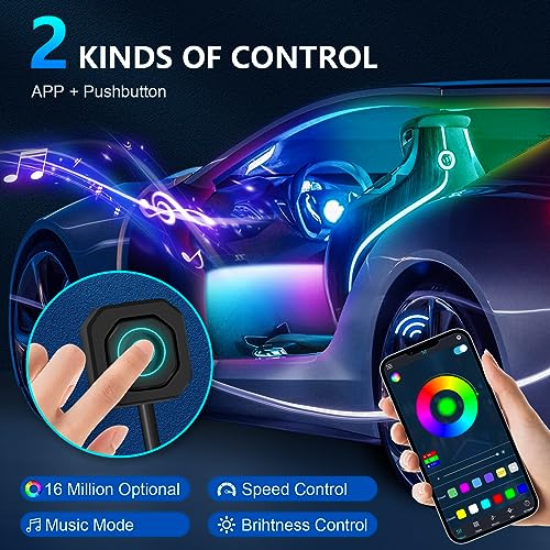 Dreamcolor Acrylic Ambient Lighting Car Lights