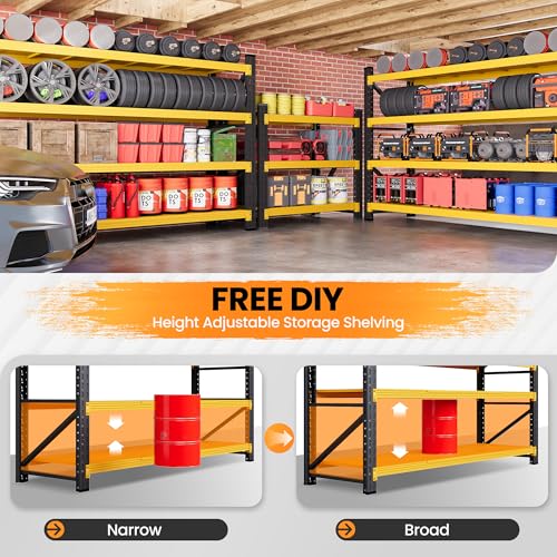 71.3” Wide Heavy Duty Metal Garage Shelving