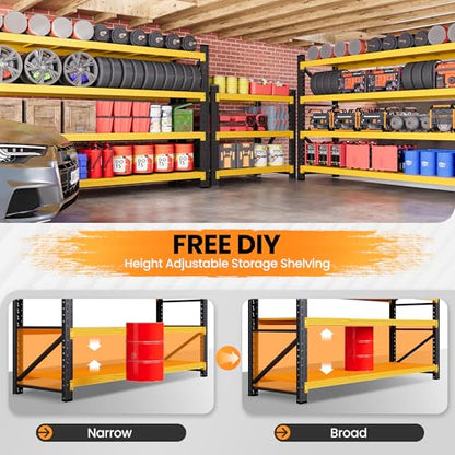 71.3” Wide Heavy Duty Metal Garage Shelving