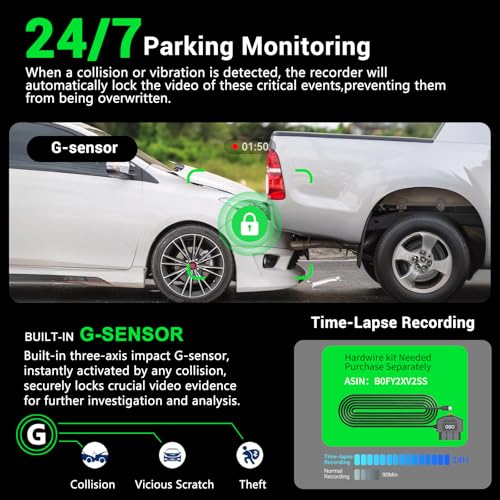 4K 360° Dash Cam for Cars