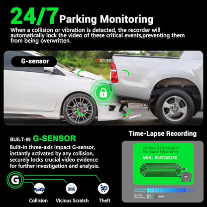 4K 360° Dash Cam for Cars