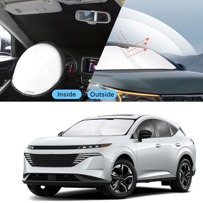 Sun Shade for Kia K4 2025 2026 Accessories Windshield Sun Shade Window Shade UV Rays Protection Sun Visor Cover with Steering Wheel Sunshade Storage Bag