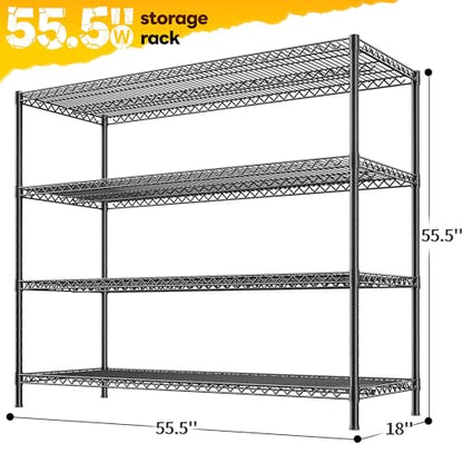 4 Tier 2560LBS Heavy Duty Shelving