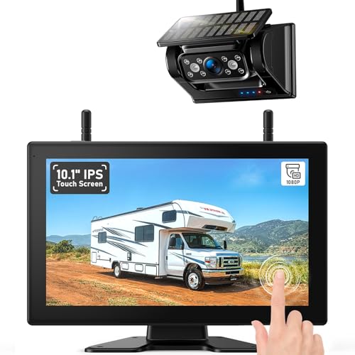 10.1" Magnetic Solar Wireless Backup Camera System
