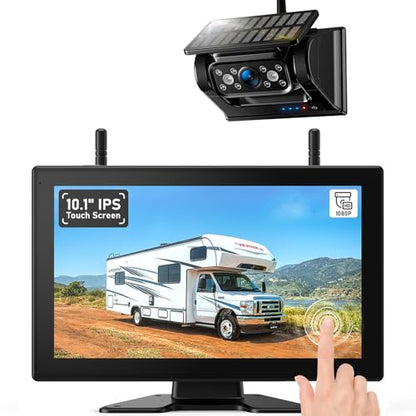 10.1" Magnetic Solar Wireless Backup Camera System