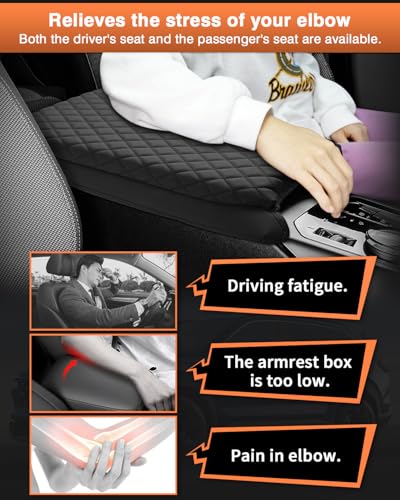 Custom for 2026 2025 BMW X3 Center Console Cover Armrest Cover for BMW X3 Arm Rest Cushion Pad Leather Middle Console Cover Armrest Seat Box Protector BMW X3 Accessories Anti