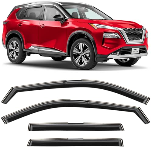 in Channel Extra Durable Rain Guards for Nissan Rogue 2021