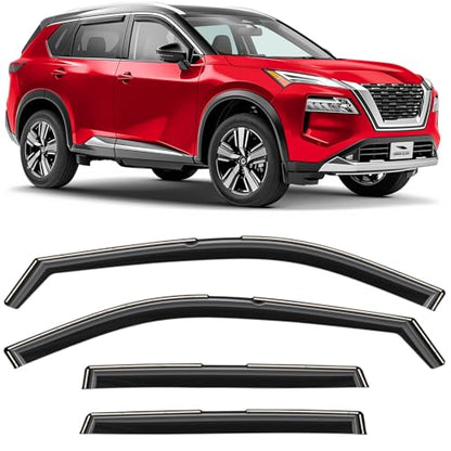 in Channel Extra Durable Rain Guards for Nissan Rogue 2021