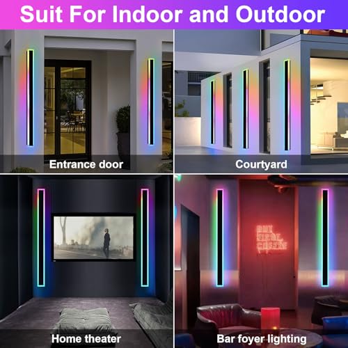 2 Pack Outdoor LED Wall Lights for House (2 Count)