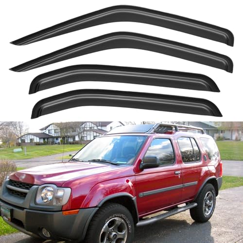 Window Visors Rain Guards for 2000 2001 2002 2003 2004 Nissan Xterra