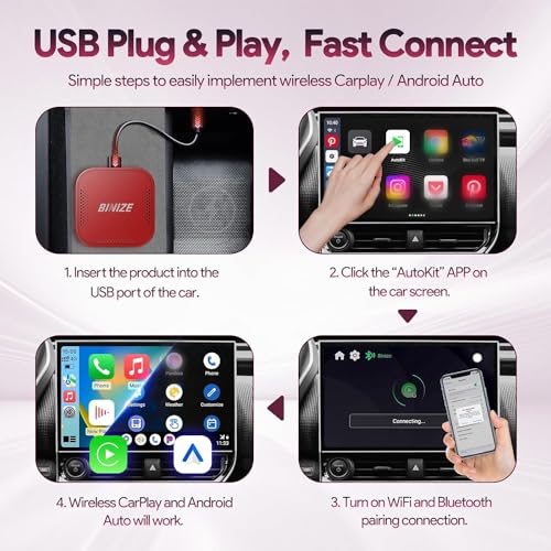 Wireless CarPlay Android AUTO Multimedia Video Box Android 13