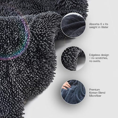 Crystal Clean 1300 GSM Microfiber Car Towel
